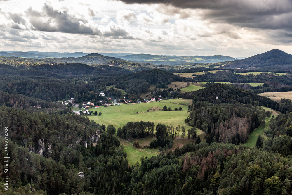 Fototapeta premium Landscape of the Czech Switzerland National Park, Czech Republic