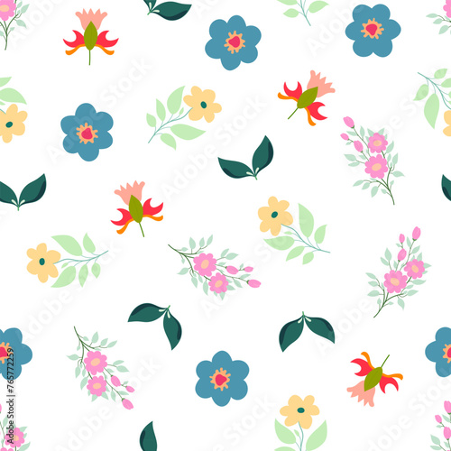 Flower plant seamless pattern  ornament for beautiful design.