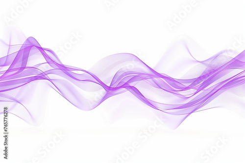Purple Neon Motion isolated on white background. Purple light trail wave effect. Purple glowing line effect