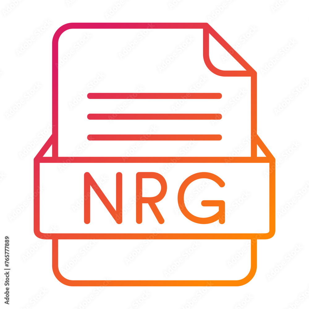 NRG File Format Vector Icon Design NRG File Format Vector Icon Design