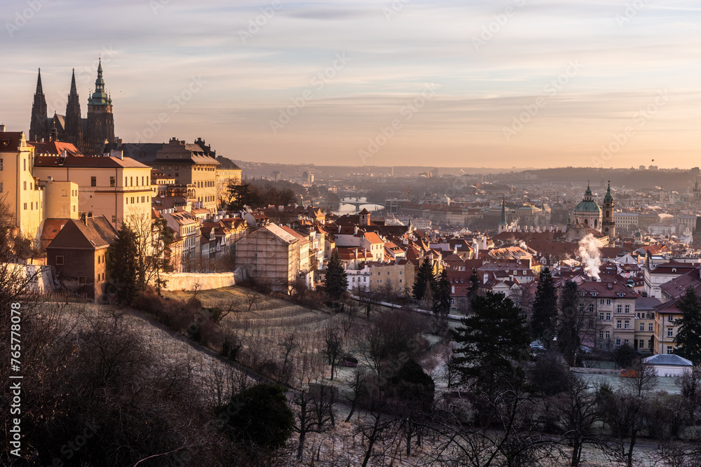Morning view of Prague, Czech Republic