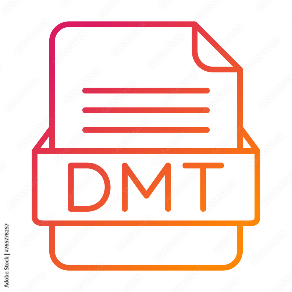 DMT File Format Vector Icon Design DMT File Format Vector Icon Design