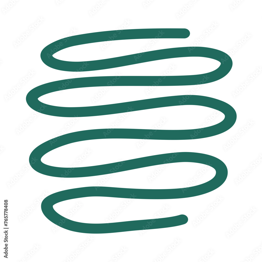Dark green silhouette abstract line doodle Dark green silhouette abstract line doodle