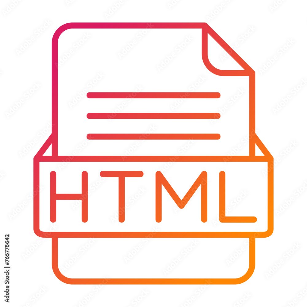 HTML File Format Vector Icon Design HTML File Format Vector Icon Design