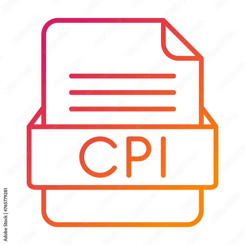 CPI File Format Vector Icon Design CPI File Format Vector Icon Design