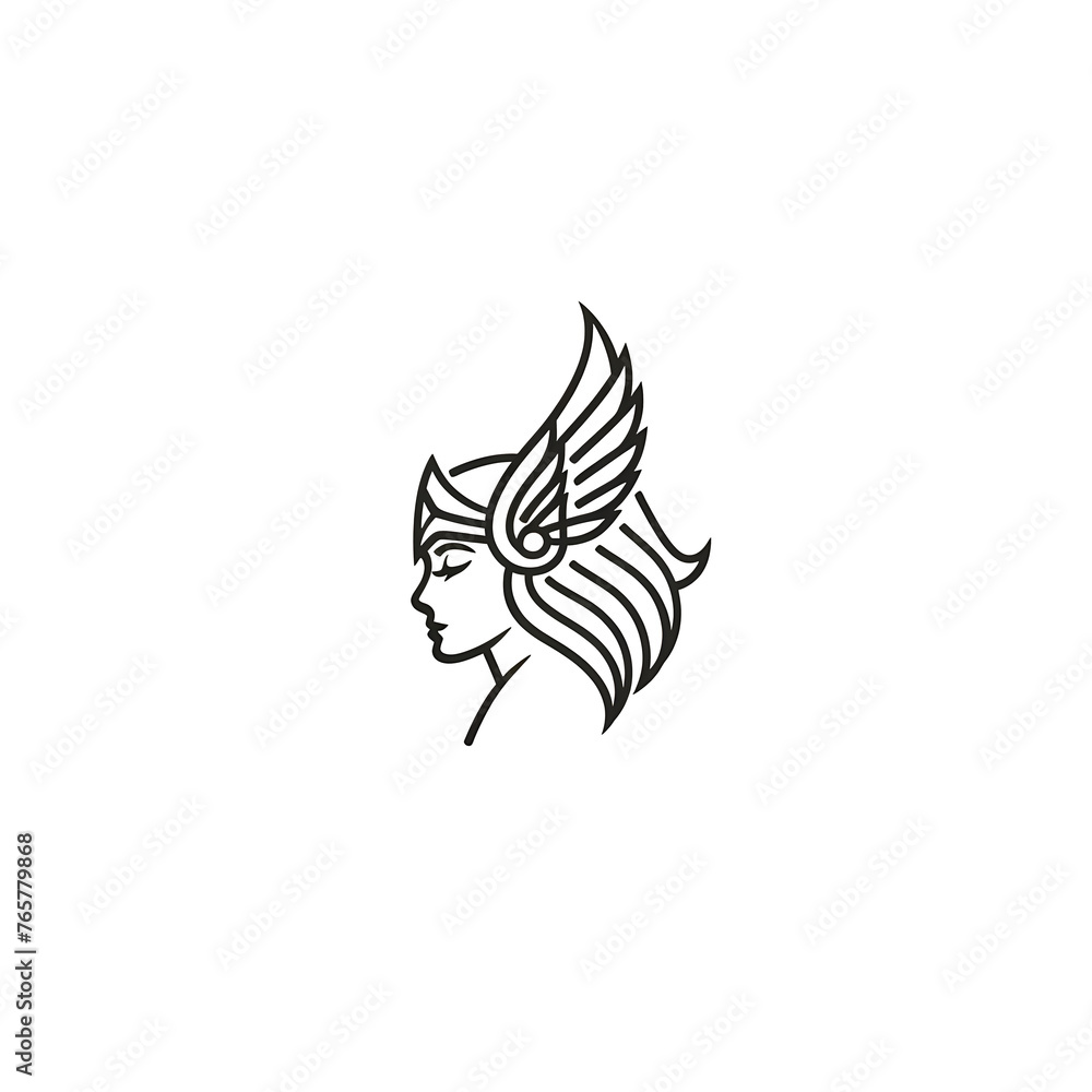 Obraz premium Valkyrie Icon 2D Logo