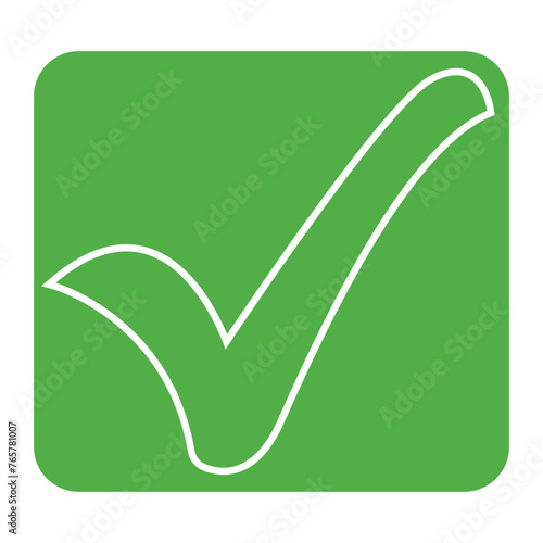 Green check mark icon. Check mark vector icon. Checkmark Illustration. Vector symbols green checkmark isolated on white background. Correct vote choise isolated symbol.