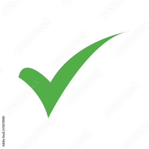 Green check mark icon. Check mark vector icon. Checkmark Illustration. Vector symbols green checkmark isolated on white background. Correct vote choise isolated symbol.