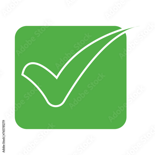 Green check mark icon. Check mark vector icon. Checkmark Illustration. Vector symbols green checkmark isolated on white background. Correct vote choise isolated symbol.