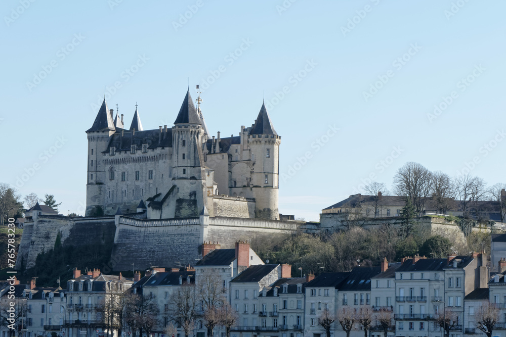 Château de Saumur dans le Maine et Loire, classé au patrimoine historique - France