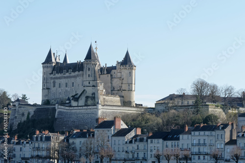 Ch  teau de Saumur dans le Maine et Loire  class   au patrimoine historique - France