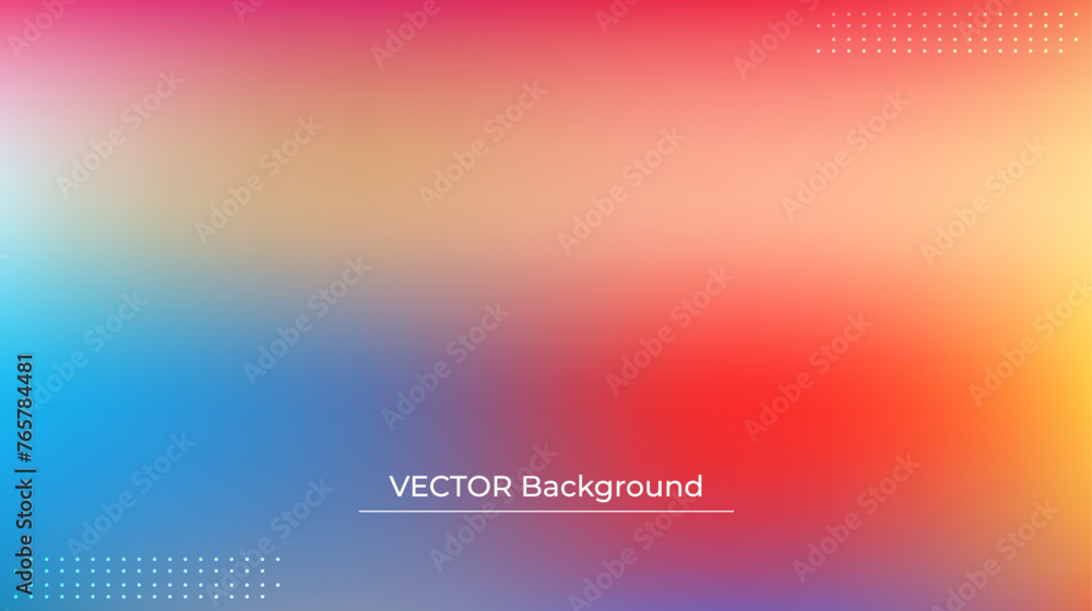 Abstract blurred gradient mesh background in bright rainbow colors. Colorful smooth banner template. Easy editable soft colored vector illustration in EPS10 without transparency. Abstract blurred gradient mesh background in bright rainbow colors. Colorful smooth banner template. Easy editable soft colored vector illustration in EPS10 without transparency.