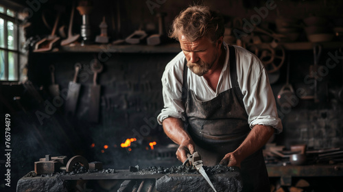 traditional blacksmith workflow