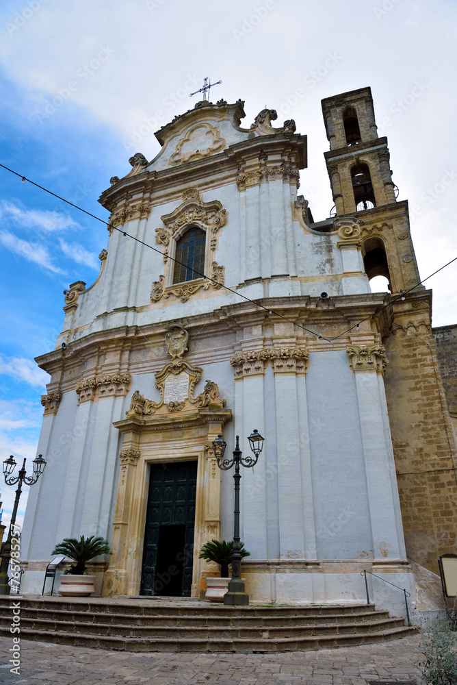 mother church of s. Andrea Presicce-Acquarica Lecce Puglia Italy