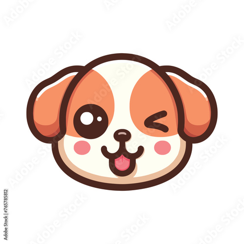 Cute dog cartoon illustration