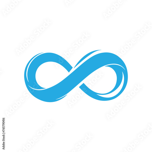 blue Infinity symbol icon