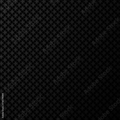 Black metal texture steel background. Perforated sheet metal. Vector illustration.