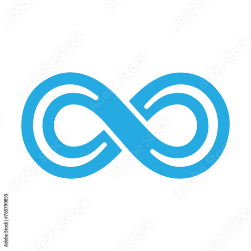 blue Infinity symbol icon