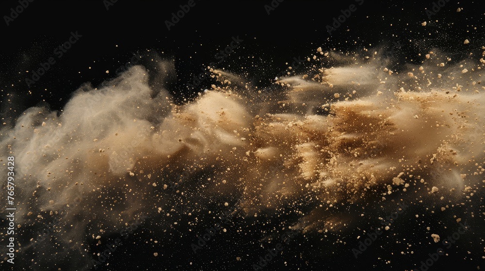 Dynamic sand particles explosion Dynamic sand particles explosion