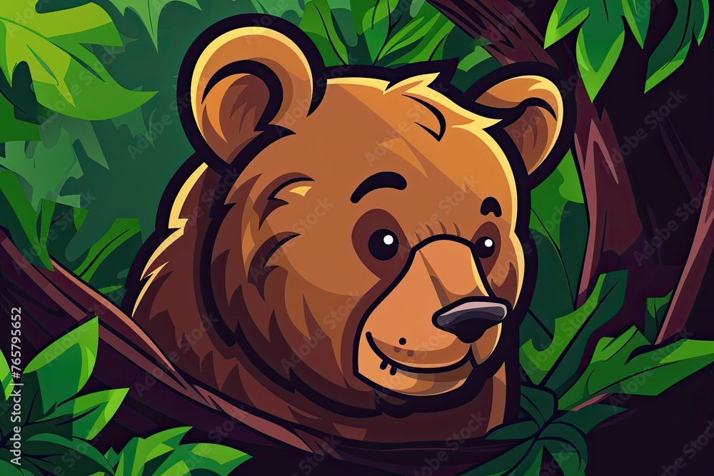 Bear cartoon animal logo, illustration Bear cartoon animal logo, illustration