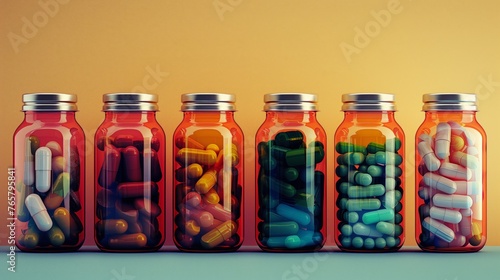 bottles of pills