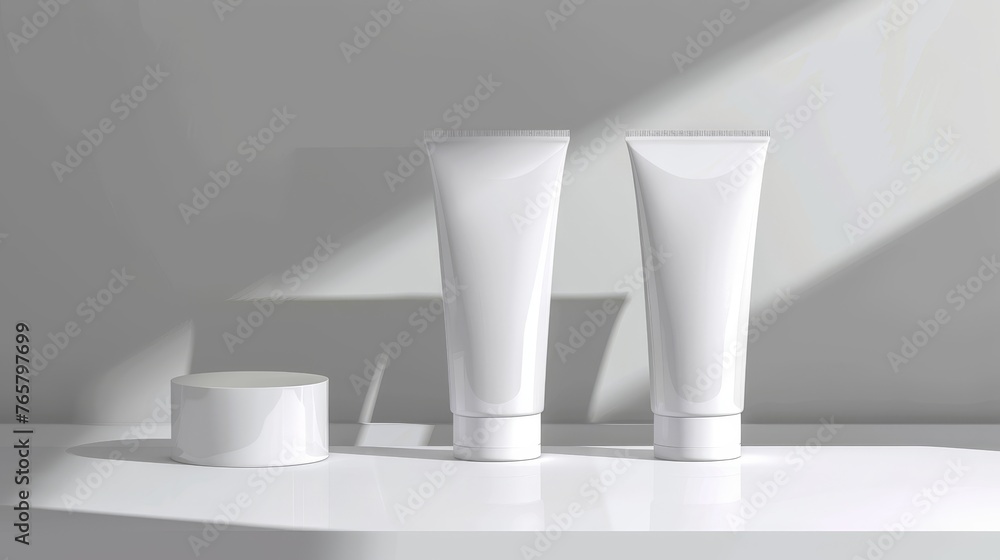 Mockup product package tube container design Mockup product package tube container design