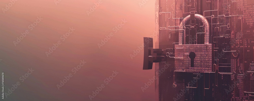 A green background with a lock and key on it A green background with a lock and key on it