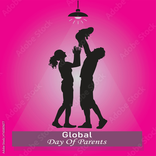 This is simple and vector Global Day Of Parents and it is editable.
