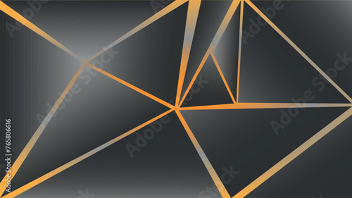 Abstract vector wallpaper. Triangles stacked together. Triangles in gradient color. See-through background. Abstract geometric wallpaper.