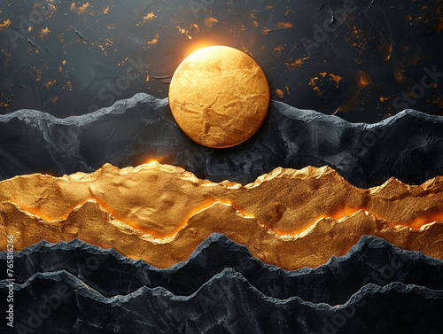 black and gold background