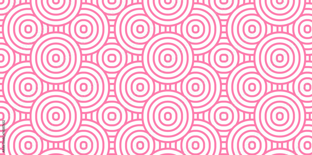 Overlapping Pattern Minimal diamond geometric waves spiral transparent and abstract circle wave line. pink seamless tile stripe geometric create retro square line backdrop pattern background.
Overlapping Pattern Minimal diamond geometric waves spiral transparent and abstract circle wave line. pink seamless tile stripe geometric create retro square line backdrop pattern background.