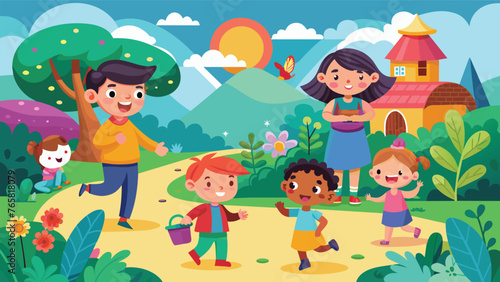 children color vector illustration 3.eps