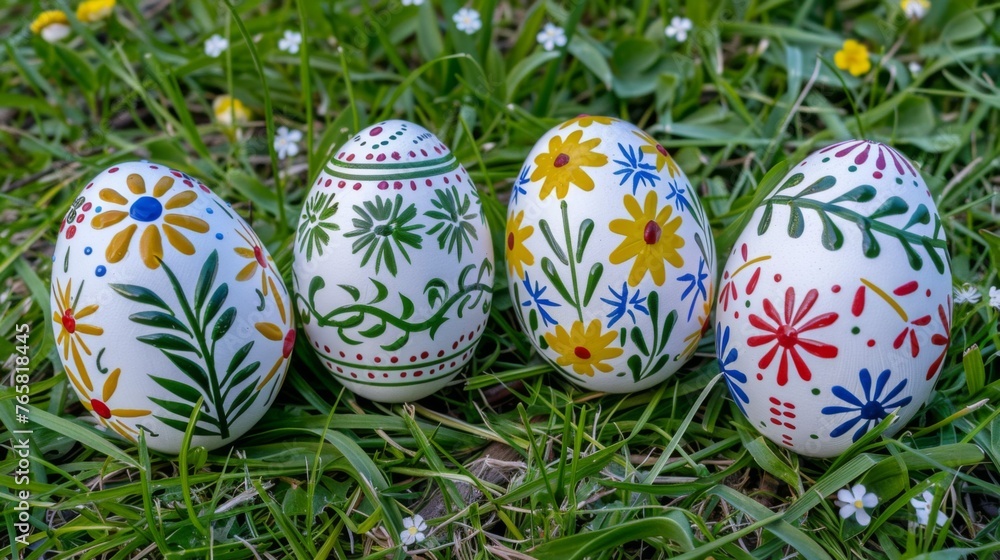 Easter concept and colors. Holiday background with Easter Eggs Easter concept and colors. Holiday background with Easter Eggs