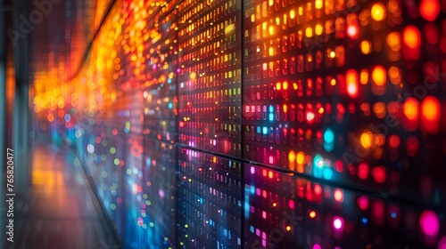 Close-up of a computer display showcasing mathematical matrices in vivid detail © Maher