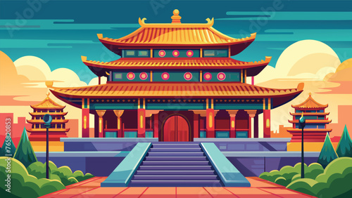chinese temple vector illustration 2.eps