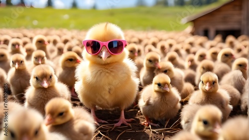chicks in the farm