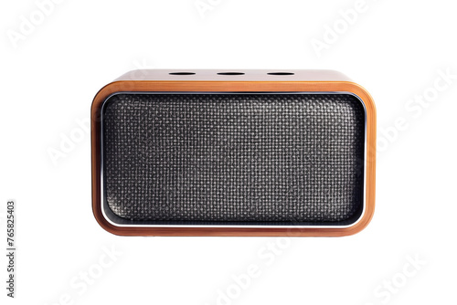 Vintage-Style Retro Portable Wireless Speaker - Isolated on Transparent White Background PNG
