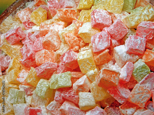 Colorful Turkish Delight sweets