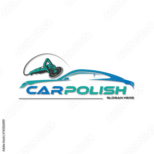 Illustration vector graphic of car polish servis logo design template