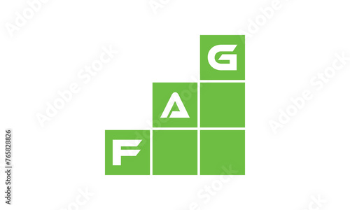 Quadro em tela FAG initial letter financial logo design vector template