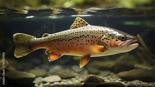 The aquarium's Brown trout (Salmo trutta fario) © Shehzad