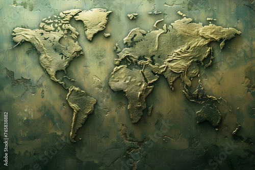 Intricate Earthly Expanse:A Captivating World Map Backdrop for Global and Connectivity photo