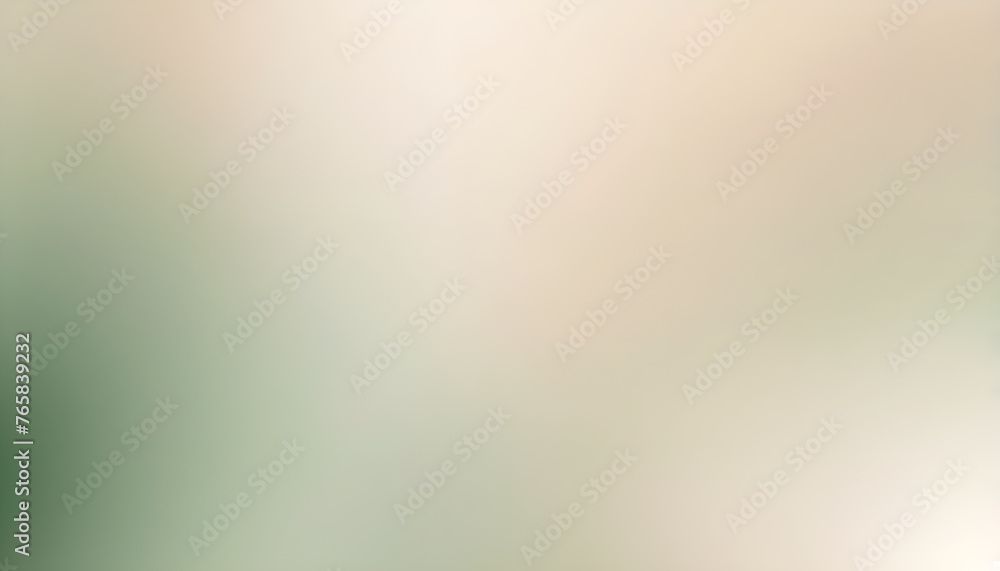 Abstract soft gradient background beige white green shaded effect blurred natural pale colours - obrazy, fototapety, plakaty 