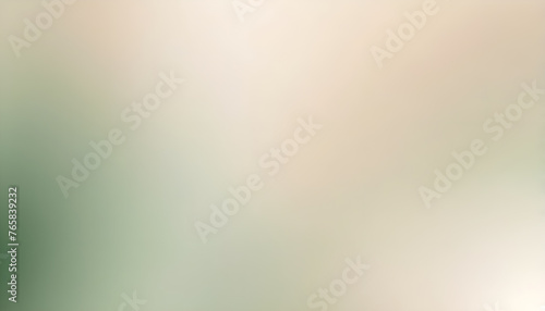 Abstract soft gradient background beige white green shaded effect blurred natural pale colours