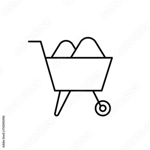 Sickle vector icon. Scythe flat sign design. Farmer knife symbol pictogram. Agriculture garden tool sickle UX UI icon