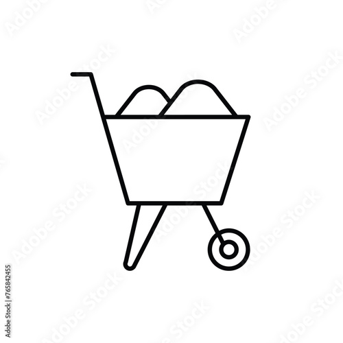 Sickle vector icon. Scythe flat sign design. Farmer knife symbol pictogram. Agriculture garden tool sickle UX UI icon