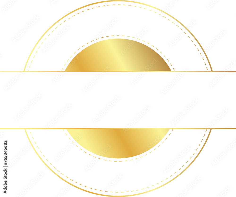 Obraz premium golden badge label tag border luxury design for reward winner guarantee