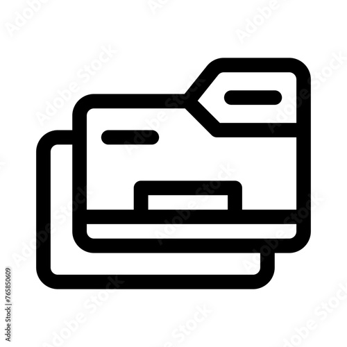 folders line icon