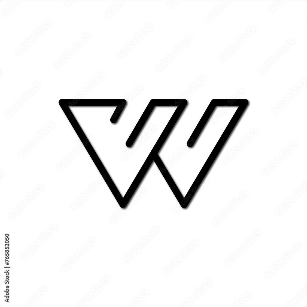 Letter W minimalist logo and icon design Letter W minimalist logo and icon design