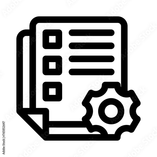 specification line icon